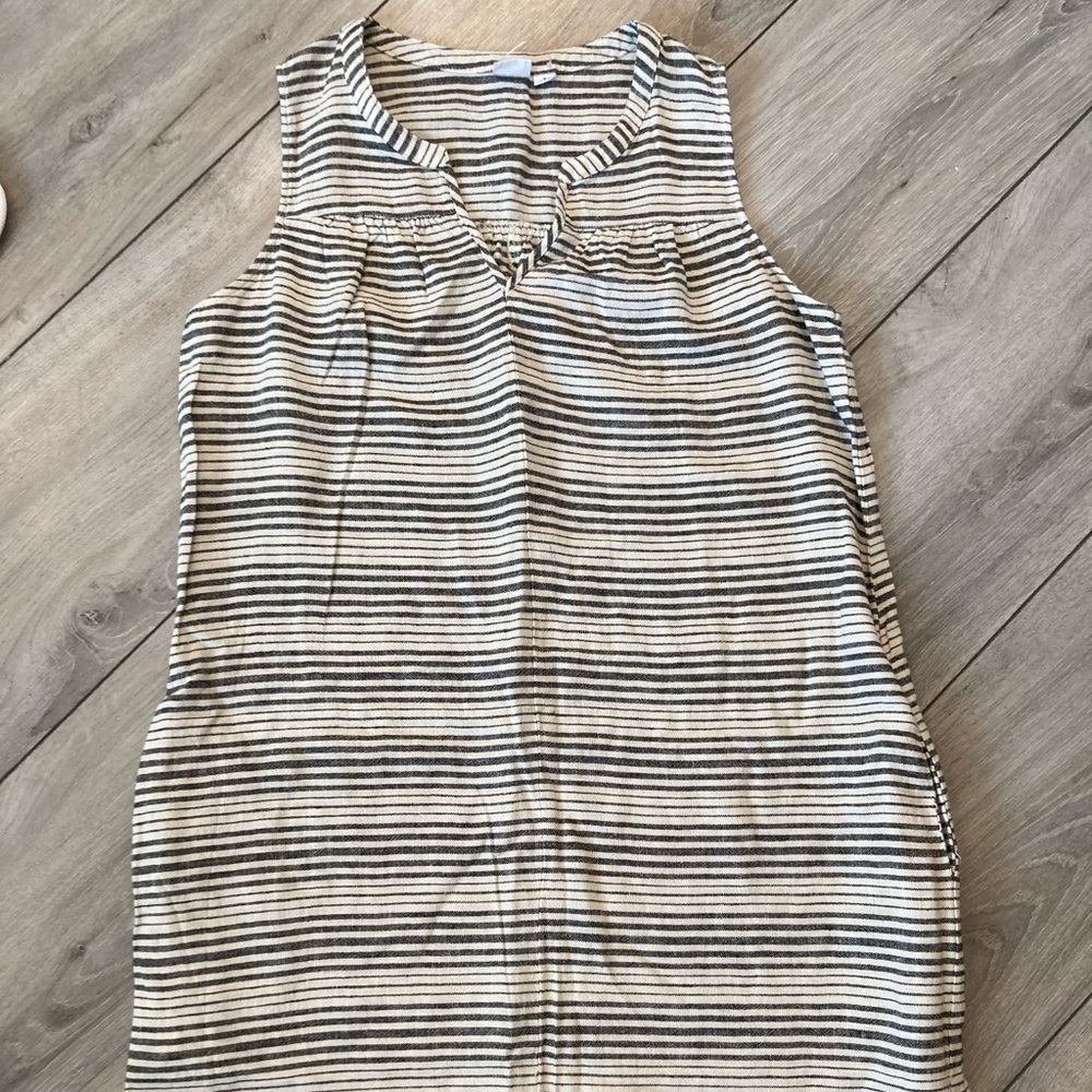 black and white striped sundress with pockets!